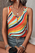 Color Block Round Neck Tank - $29.53