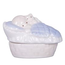 Roman New Baby, 1.5" H Baby BOY Box with Rosary (2x2x3) - $25.72