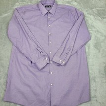 JF Ferrar Mens Stretch Purple Shirt Big &amp; Tall Size &quot;18&quot; (36/37) Dress B... - $15.48