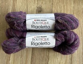 Red Heart Boutique Rigoletto Prints Scarf Yarn Lot of 2 Hanks Ball Majes... - £18.79 GBP