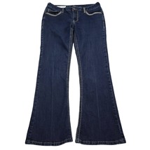 Rhythm in Blues Pants Womens 6 Blue Short Boot Cut Low Rise Casual Jeans - £20.56 GBP