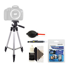 Tall Tripod + Cleaning Accessory Kit for Canon EOS Rebel T5 T6 - £36.08 GBP