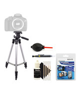 Tall Tripod + Cleaning Accessory Kit for Canon EOS Rebel T5 T6 - £36.22 GBP