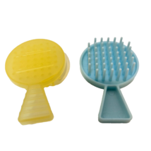 LOL OMG Doll Hair Brushes Doll Accessories Blue and Yellow 2.75&quot; Lot of 2 - £8.46 GBP