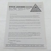 Steve Jackson Games May27 1998 Retailer INWO SubGenius Marketing Directo... - $182.34 MXN