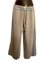 Victorias Secret PINK Drawstring Cropped Sweatpants Medium Jrs Gray Cotton Capri - £15.74 GBP