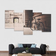 Multi-Piece 1 Image Vintage Bicycle Ready To Hang Wall Art Home Decor - £78.75 GBP