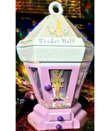 Tinker Bell Lantern Jewelry Music Box with Figure Missing Battery Cover ... - £30.67 GBP