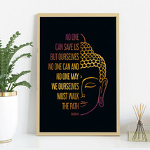 Buddha Quotes Motivational Inspiration Quotes No One Can But Ourselves Wall Art - £19.73 GBP+