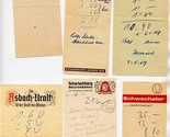 6 German Beer &amp; Wine Receipts 1960&#39;s Ritterbrau Schwechater Kreissparkasse - $29.70