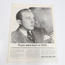 1964 New England Mutual Life Insurance Bing Cosby  TV Set Print Ad 10.5x... - $8.00