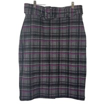 Worthington Womens Ultra Stretch Ponte Pencil Lined High Rise Belted 14 Purple P - £17.59 GBP