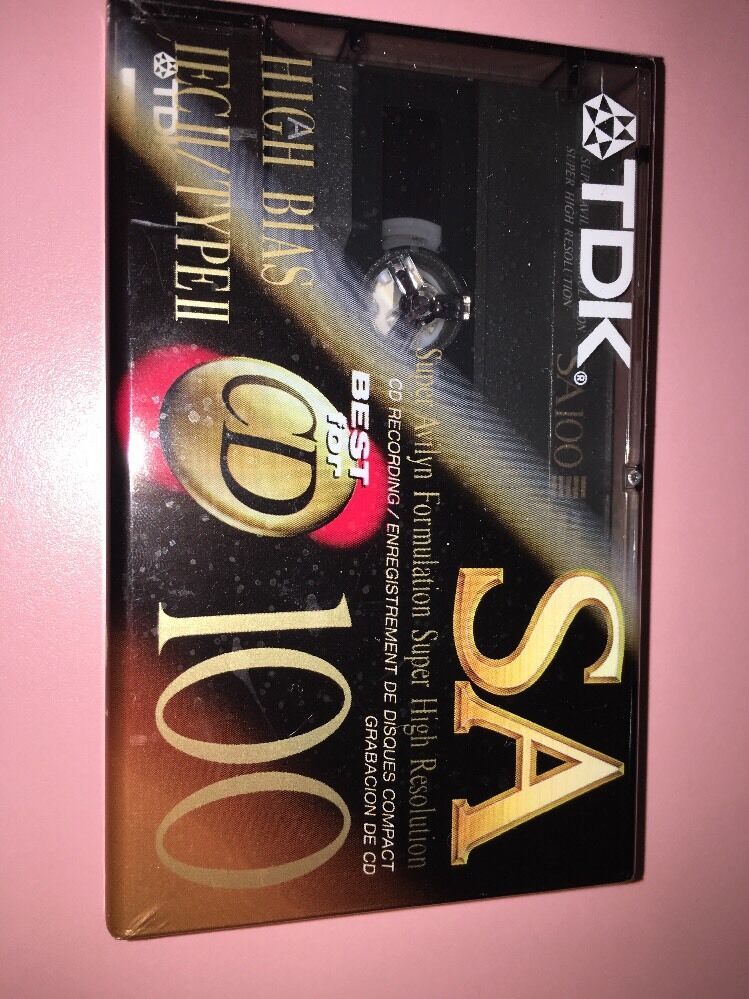 ONE New Sealed TDK SA 100 Type II Cassette Tape Assembled in USA) - $8.91