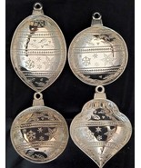 4 International Silver Company Christmas Ornament Candy Trinket Dishes P... - $55.00