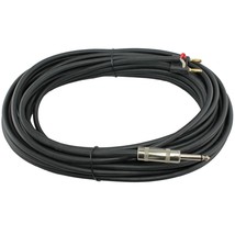 50 Ft Foot Feet Pro Audio 1/4 To Dual Banana Plug Speaker Cable Pa 16 Gauge Cord - £31.44 GBP