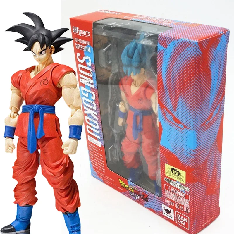 Dragon Ball Z Blue Hair Son Goku Action Figure SHFiguarts Super Gk 16c - £28.59 GBP+