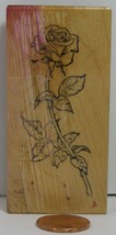 Rubber Stamp PSX Rose Stem 1987 3X1-1/2&quot; - £3.13 GBP