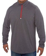 Kirkland Signature Mens Active Quarter Zip Pullover Jacket,Dark Charcoal... - $29.03