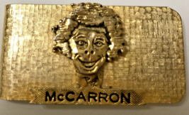 Jockey Chirs McCaron Gold Tone Money Clip - 2&quot; Santa Anita Jockey - £7.88 GBP