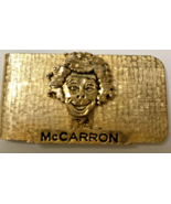 Jockey Chirs McCaron Gold Tone Money Clip - 2&quot; Santa Anita Jockey - £7.75 GBP