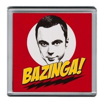 BAZINGA The Big Bang Theory Sheldon Cooper Coaster 4 X 4 inches - £5.28 GBP