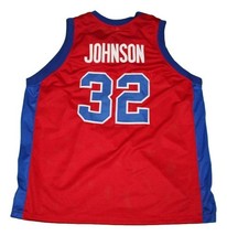 Magic Johnson #32 Vikings Basketball Jersey New Sewn Red Any Size image 2