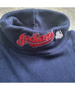 Vintage 90s Majestic MLB Baseball Cleveland Indians Turtleneck Shirt Large - £21.69 GBP