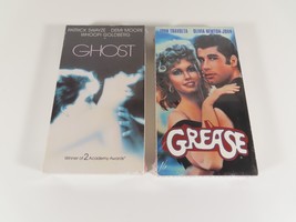 Lot of 2 Classic Sealed VHS Ghost and Grease VTG 70s 90s Moore Swayze Travolta - £11.69 GBP