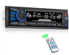 Car Radio Bluetooth Single DIN Car Stereo Audio, Car Audio with Handsfre... - £33.00 GBP