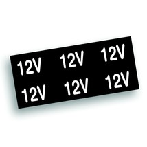6x Electrical System 12V Volt Decal Sticker Willys M37 M38 fit army Truc... - £7.80 GBP