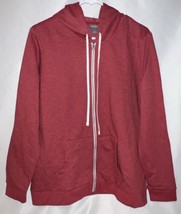 Eddie Bauer Zip Up Hooded Sweatshirt Women’s Size Large Red - $29.00