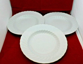 Richard Ginori White Ancona Soup Bowls Deep Salad Plate 23cm 9&quot; Italy Se... - £43.38 GBP