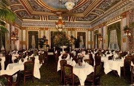 Chicago IL Hotel La Salle Louis XVI Dining Room Interior 1915 Postcard bk63 - £3.89 GBP