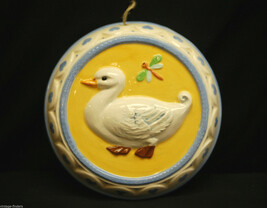 Old Vintage Duck w Dragonfly Ceramic Jello Mold Kitchenware Wall Hanging Decor - £19.71 GBP