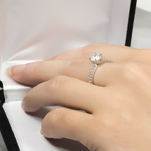 Womens 0.75 CT Anniversary CZ Engagement Band RING White Gold Plated Size 5-9 - £28.35 GBP