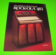 Rock-Ola 483 Jukebox FLYER Original Phonograph Music Promo Art Print She... - $26.10