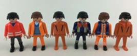 Playmobil Toy Figures Ocean Boat Racers Life Jackets 6pc Lot Replacement Boys - £10.85 GBP