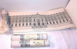 Dark Green Louvre Museum Wall Paper Border Paris France 4 Rolls incl 1 open - £39.74 GBP