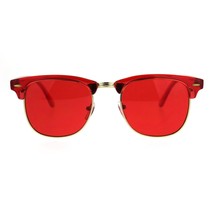 Gafas de Sol Moda Coloridos Translúcido Marco Cuadrado Cuerno Rim Sombras UV400 - £9.52 GBP