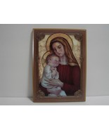 Madonna &amp; Child (G) Framed from Portraits of Saints Icon Reproduction Wood - £6.37 GBP