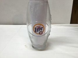 Vintage Promo Super Bowl XXXVI Miller Lite Beer Football Shaped Glass (P... - $5.93