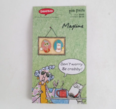 New Shoebox Maxine Pin Pairs Don&#39;t Worry. Be Crabby! Lapel Hat Pin - £6.57 GBP
