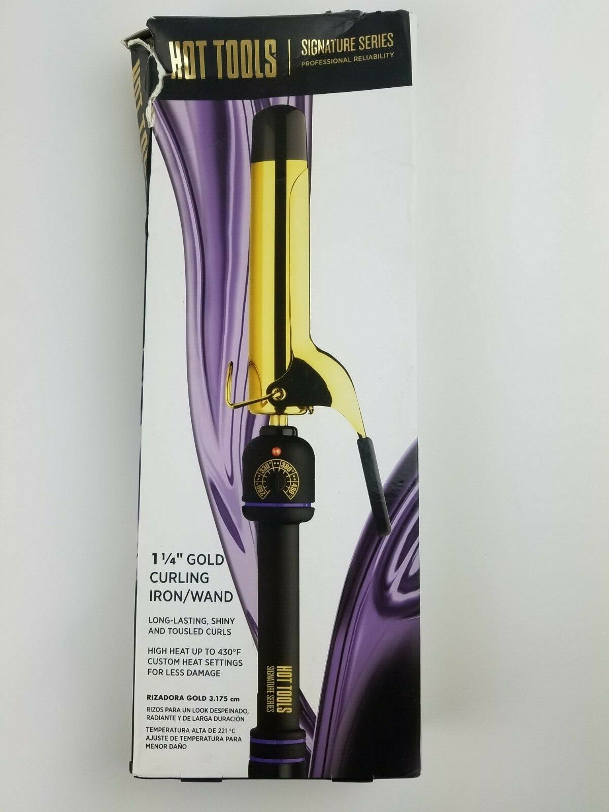 Hot Tools Signature Series Gold Curling Iron/Wand, 1.25 Inch - $25.99