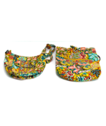 Vera Bradley Retired Provencal Yellow Matching Drawstring Bookbag &amp; Handbag - $940.64 MXN
