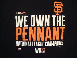 MLB San Francisco Giants Major League Baseball Fan Majestic Apparel T Shirt 2XL - £11.88 GBP