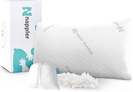 Premium Queen Pillow Hypoallergenic Adjustable Shredded Memory Foam Pillow NEW - £32.11 GBP