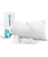 Premium Queen Pillow Hypoallergenic Adjustable Shredded Memory Foam Pill... - £31.43 GBP