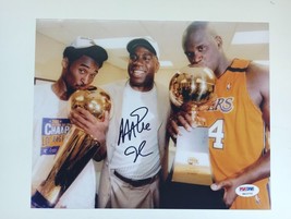 Signed By Magic Johnson Lakers 8&quot; X 10&quot; Photo w/COA Psa 3Photo+Magazine - £47.59 GBP