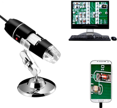 Jiusion 40 to 1000X Magnification Endoscope, 8 LED USB 2.0 Digital Microscope, M - £39.70 GBP