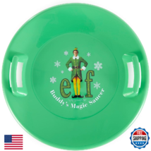 Slippery Racer Heavy-Duty Downhill Pro Plastic Outdoor Winter Sled Toboggan - $37.12